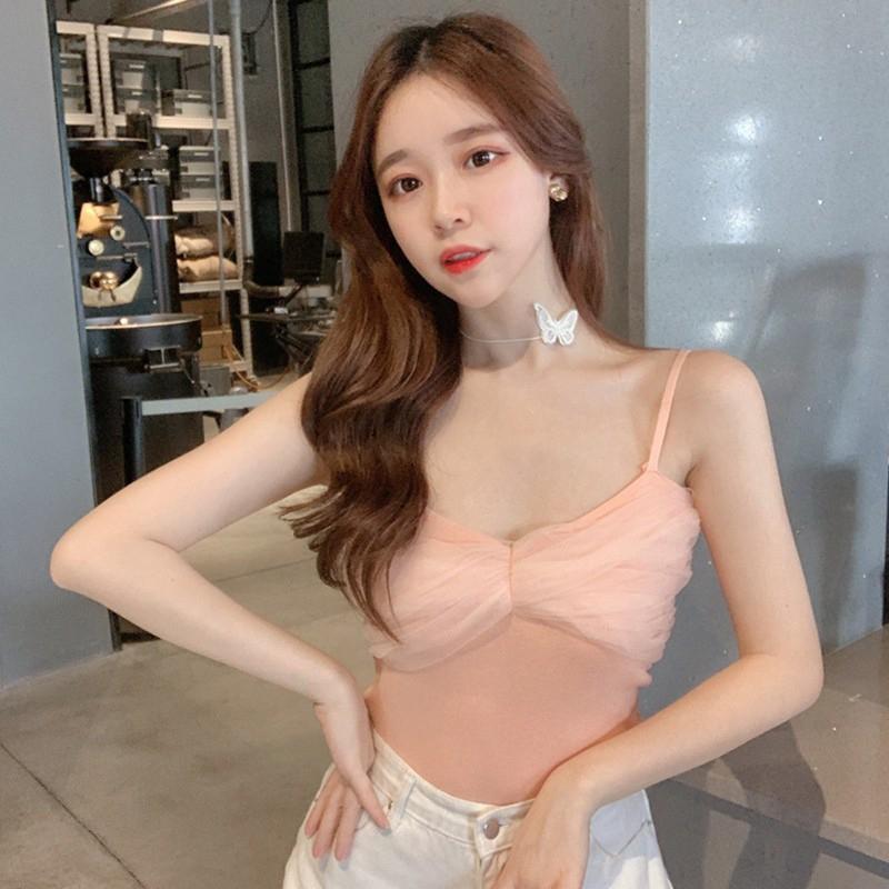 Áo hai dây cổ chữ V thời trang cho nữ