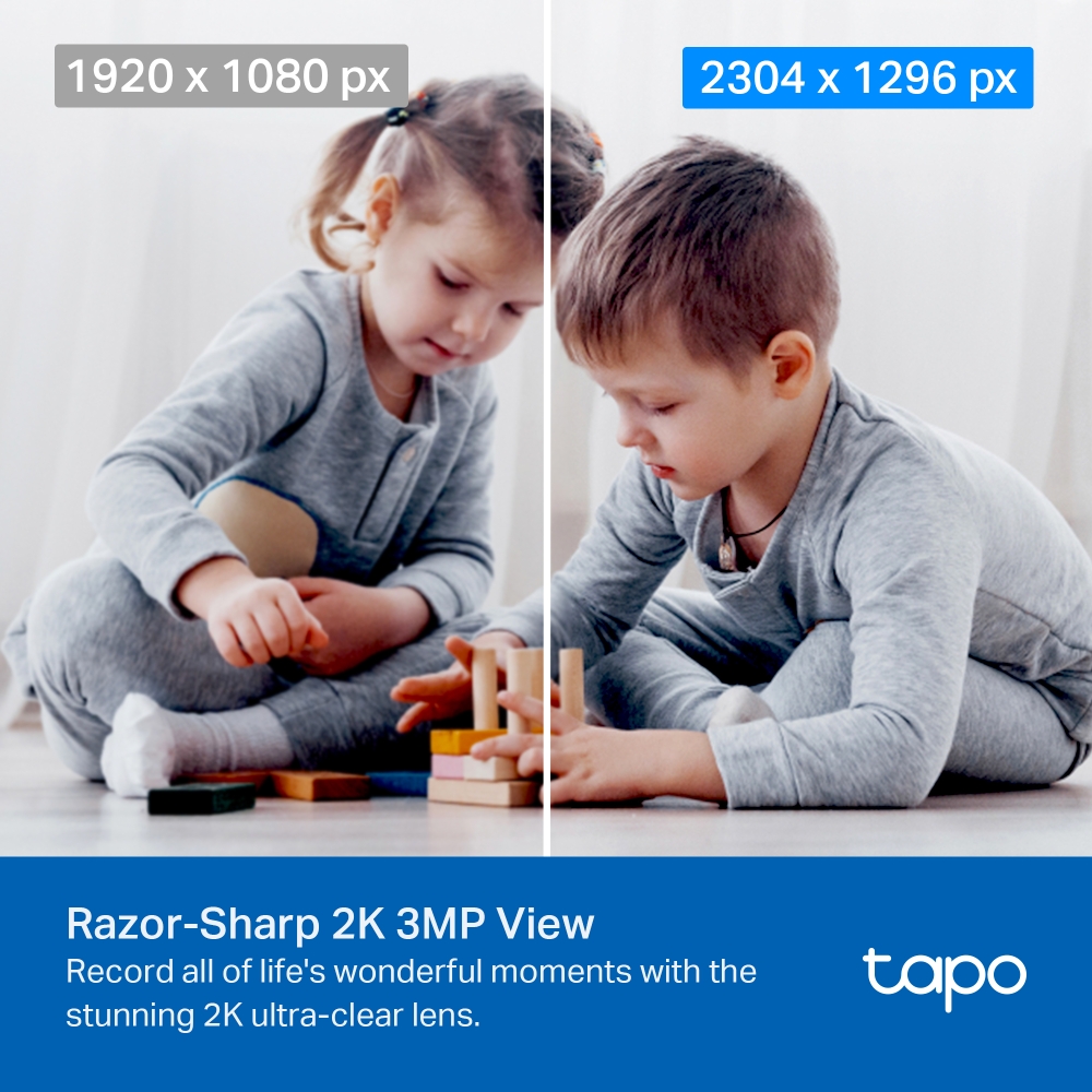 Camera WIFI Gia Đình TP-Link Tapo TC71 | 2K 3MP (2304 x 1296 px) | Đàm thoại 2 chiều | Tầm nhìn ban đêm | Bảo hành 2 năm | Hàng Chính Hãng