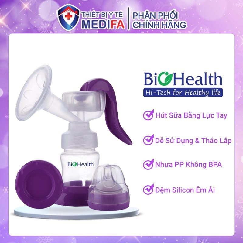 Máy hút sữa cầm tay BioHealth EE Classic đệm massage sillicon hình cánh hoa kích thích lưu thông tuyến sữa êm ái