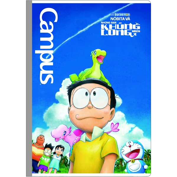 Bộ 2 Vở Doraemon - Nobita's New Dinosaur 48 Trang - 4 Ô Ly - NB-BDND48