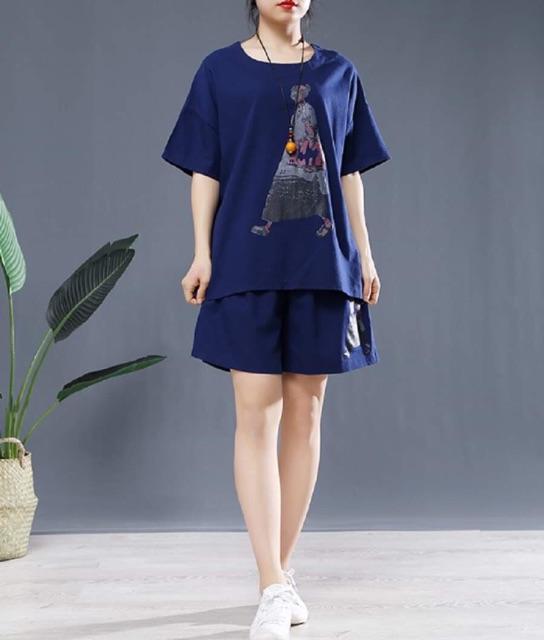 Set đồ mặc nhà, đi biển, đi chơi 100% Cotton