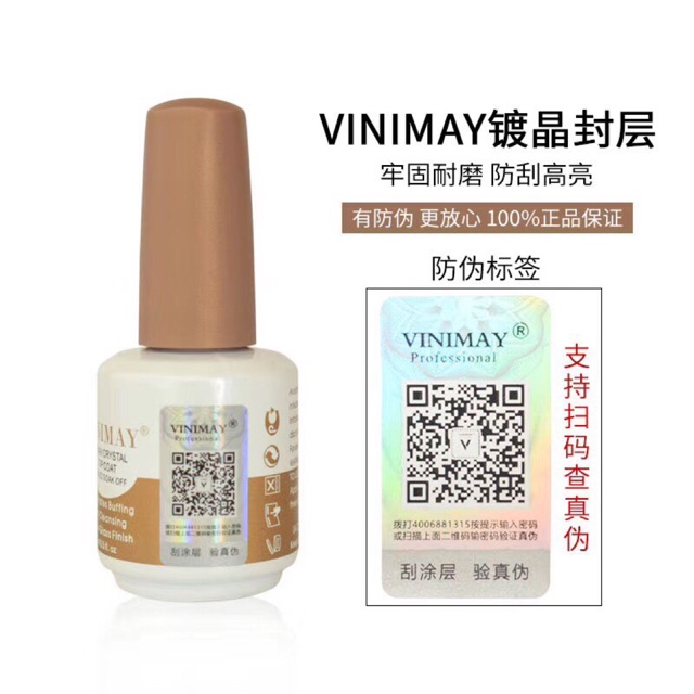 Top bóng kim cương Vinimay - Top coat mới chống nước bền hơn 35 ngày