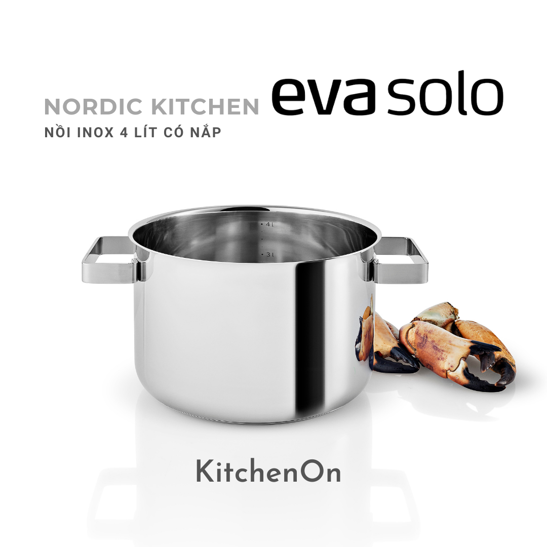 Nồi 4.0L, dòng bếp Bắc Âu. Nhãn Eva Solo Đan Mạch