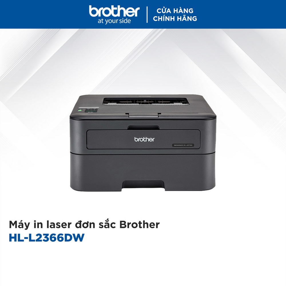 Combo Máy in laser đơn sắc Brother HL-L2366DW và 2 Mực in laser trắng đen Brother TN-2385