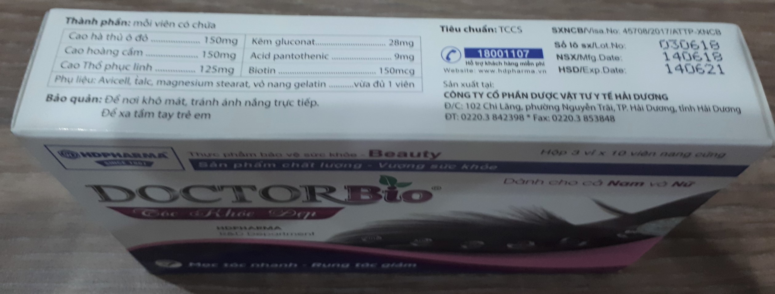 DOCTOR BIO - HỖ TRỢ LÀM GIẢM NGUY CƠ RỤNG TÓC, HẠN CHẾ BẠC TÓC