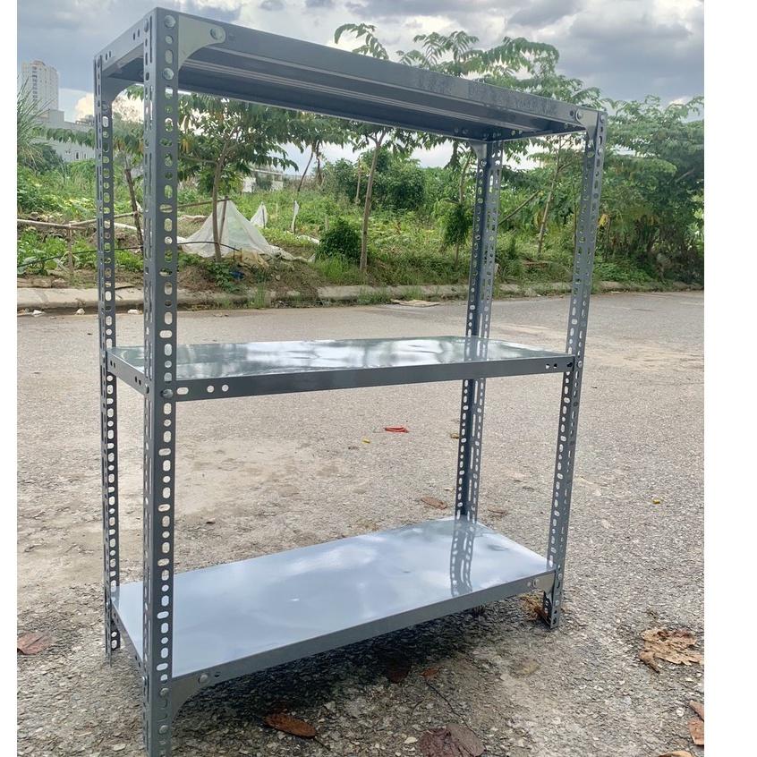 Kệ sắt V lỗ 3 tầng RỘNG 30CM X DÀI 120CM X CAO 120CM,KỆ SẮT V LỖ LẮP GHÉP ĐA NĂNG