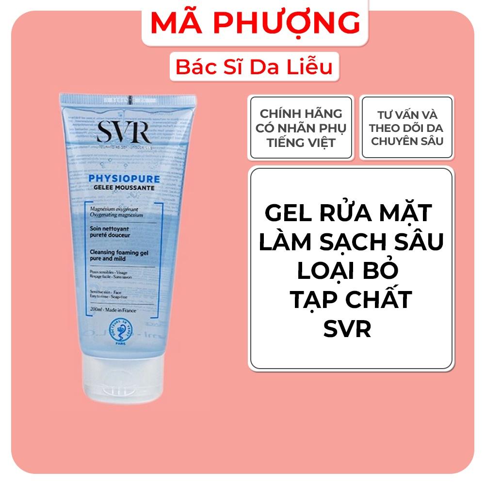 Sữa rửa mặt  SVR Physiopure Gelee moussante cho da nhạy cảm - Hàng Chính Hãng - Dược mỹ phẩm bác sĩ Mã Phượng