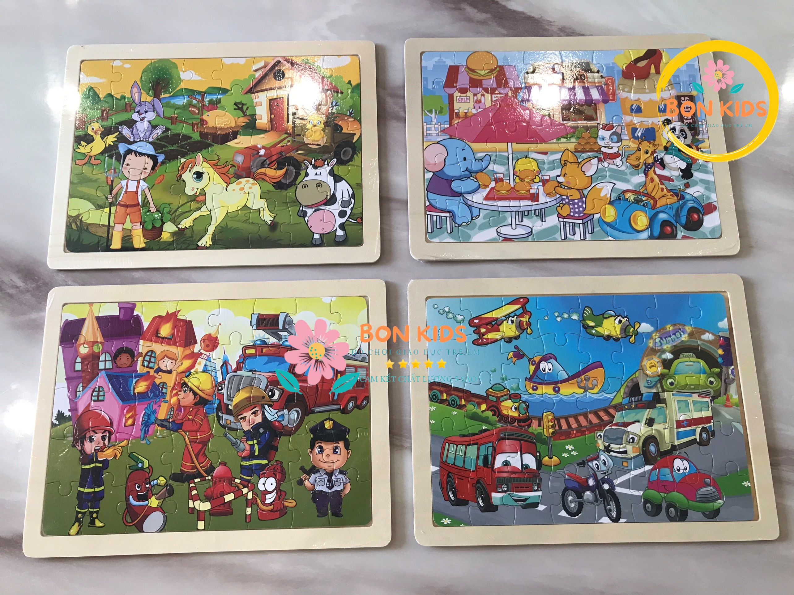 Đồ chơi tranh xếp hình 40 mảnh puzzle cho bé - Đồ chơi thông minh trẻ em