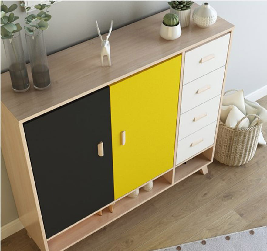 Tủ giày nhỏ gọn gỗ MDF kiểu dáng sang trọng