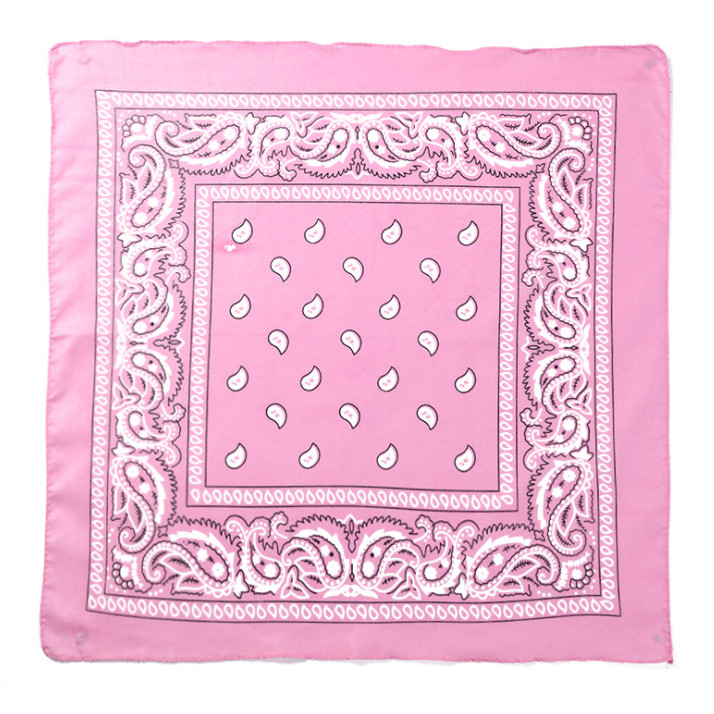 Bộ sưu tập khăn vuông cotton bandana turban XO Vintage BDN01 54x54cm - BDN01.5 Hồng