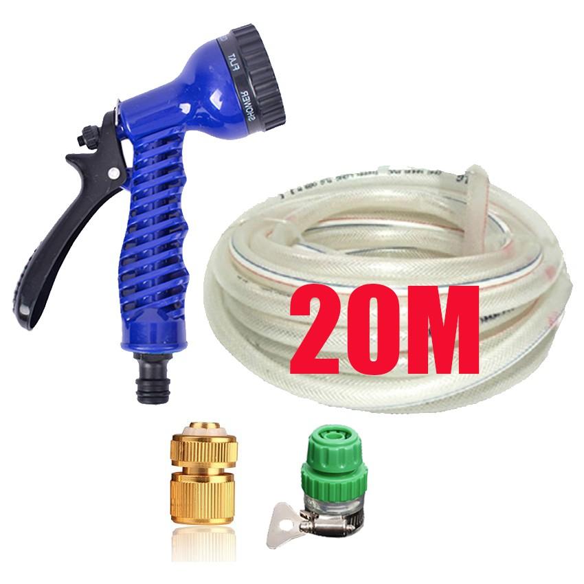 Bộ dây vòi xịt rửa xe, tưới cây, dọn dẹp nhà cửa 20m  206843