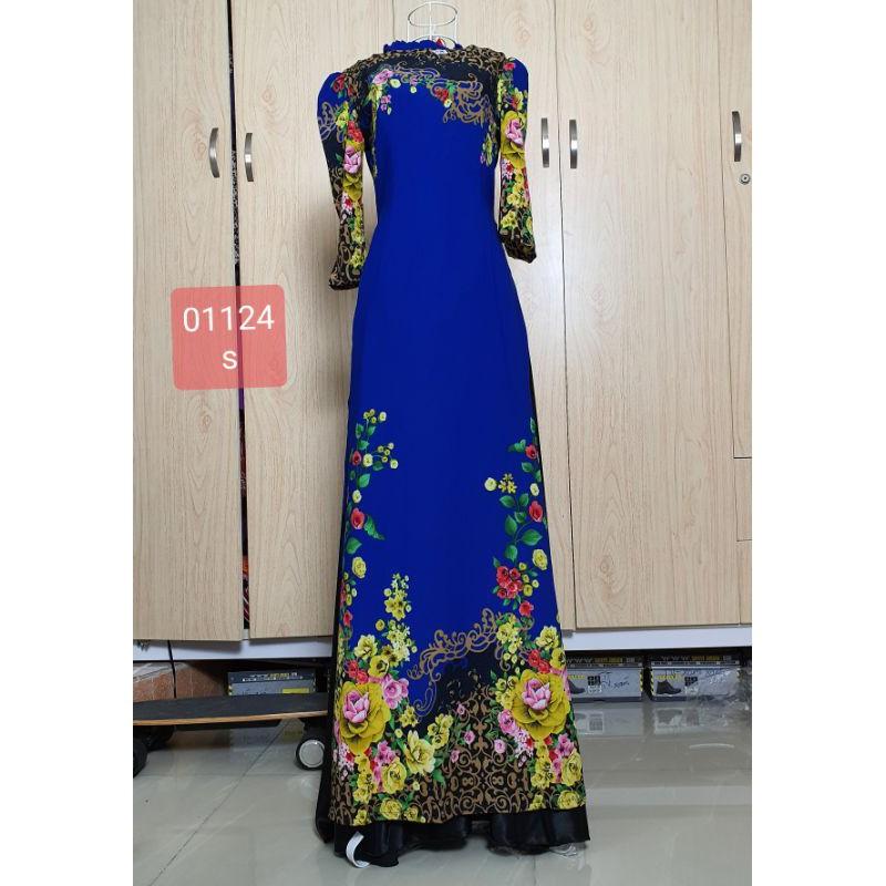 Bộ áo dài lụa nhật