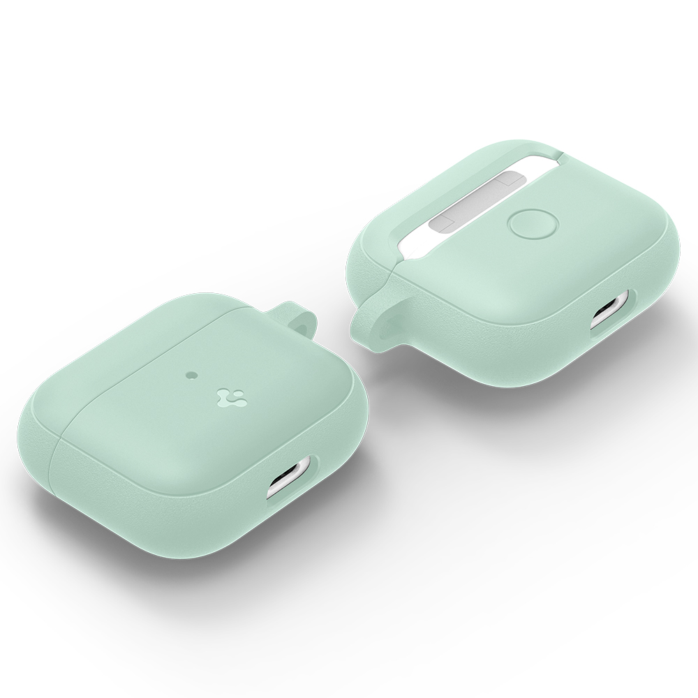 Ốp Spigen Silicone Fit cho Airpod 3 - Thiết kế chính xác, chống sốc, móc khoá tiện lợi - Hàng chính hãng