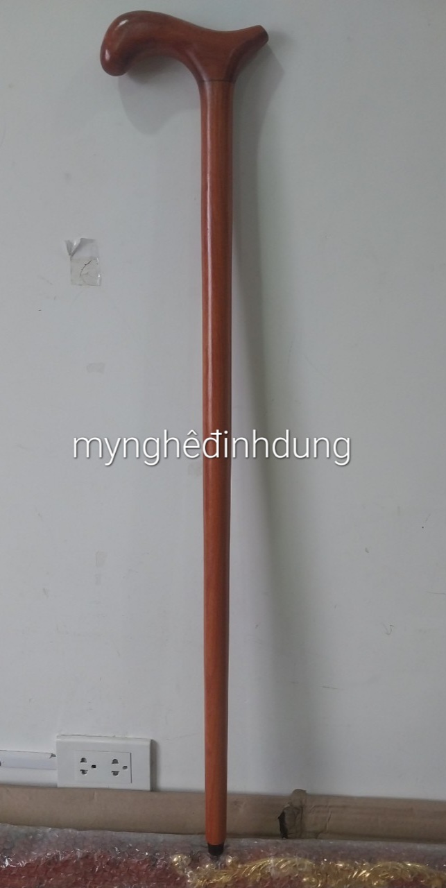 Gậy batong hỗ trợ đi lại dành cho người già bằng gỗ hương đá kt 90×12×3.2cm 