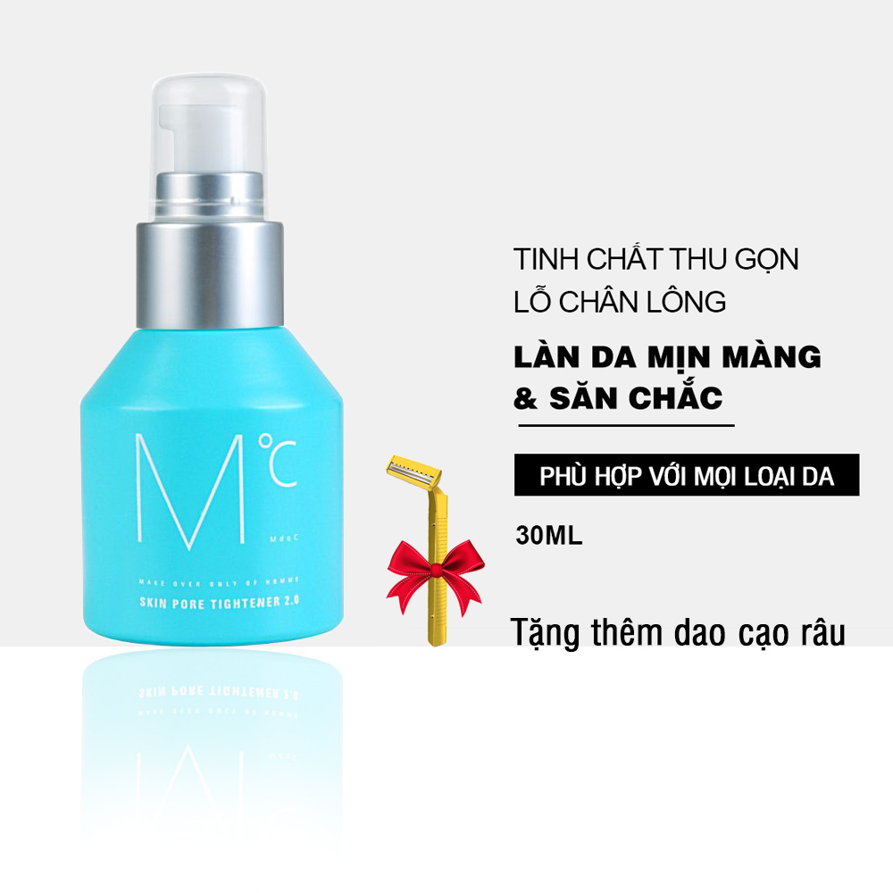 [ Tặng dao cạo râu ] Tinh chất thu gọn lỗ chân lông sạch mụn mịn da MdoC Skin Pore Tightener 2.0 30ml JN-MSR04