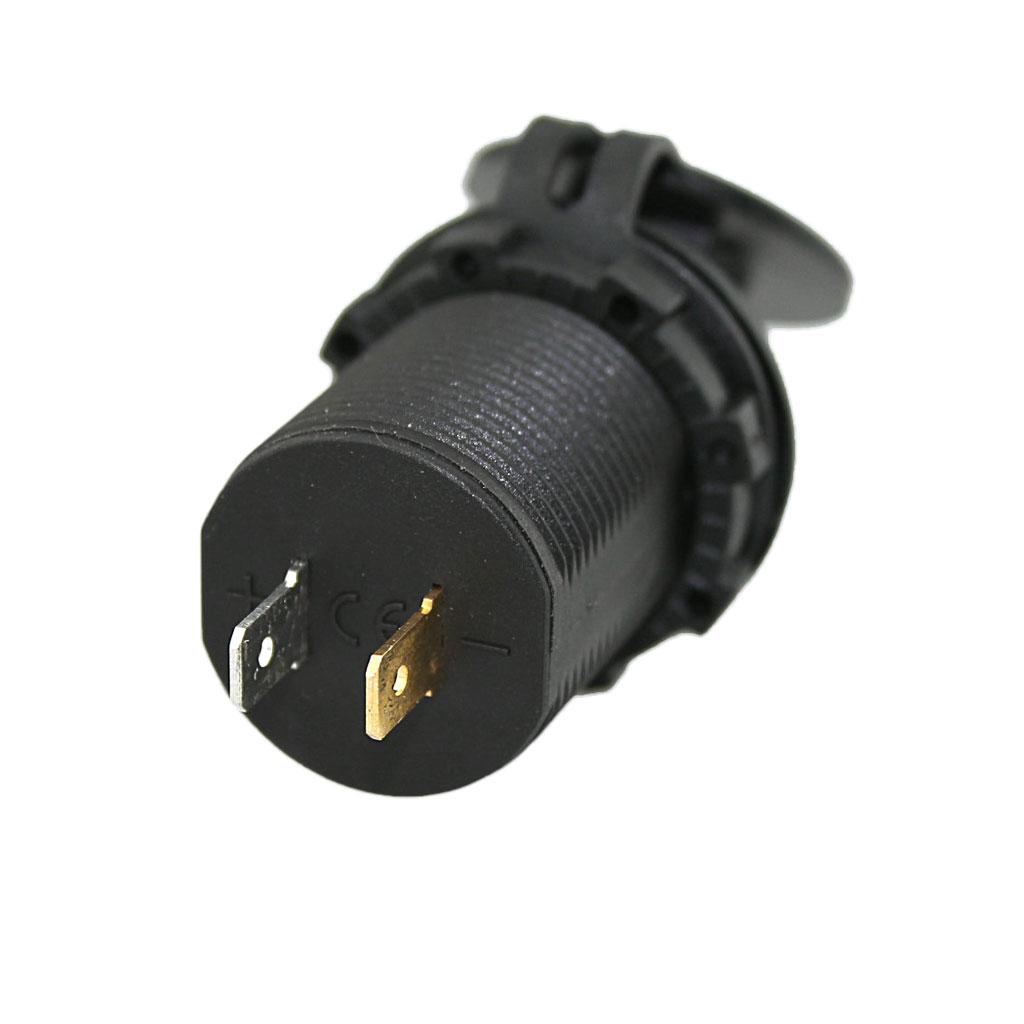 2in1 4.2A Dual USB Rapid Charging Port Adapter+Red LED Digital Voltmeter Universal Car Charger