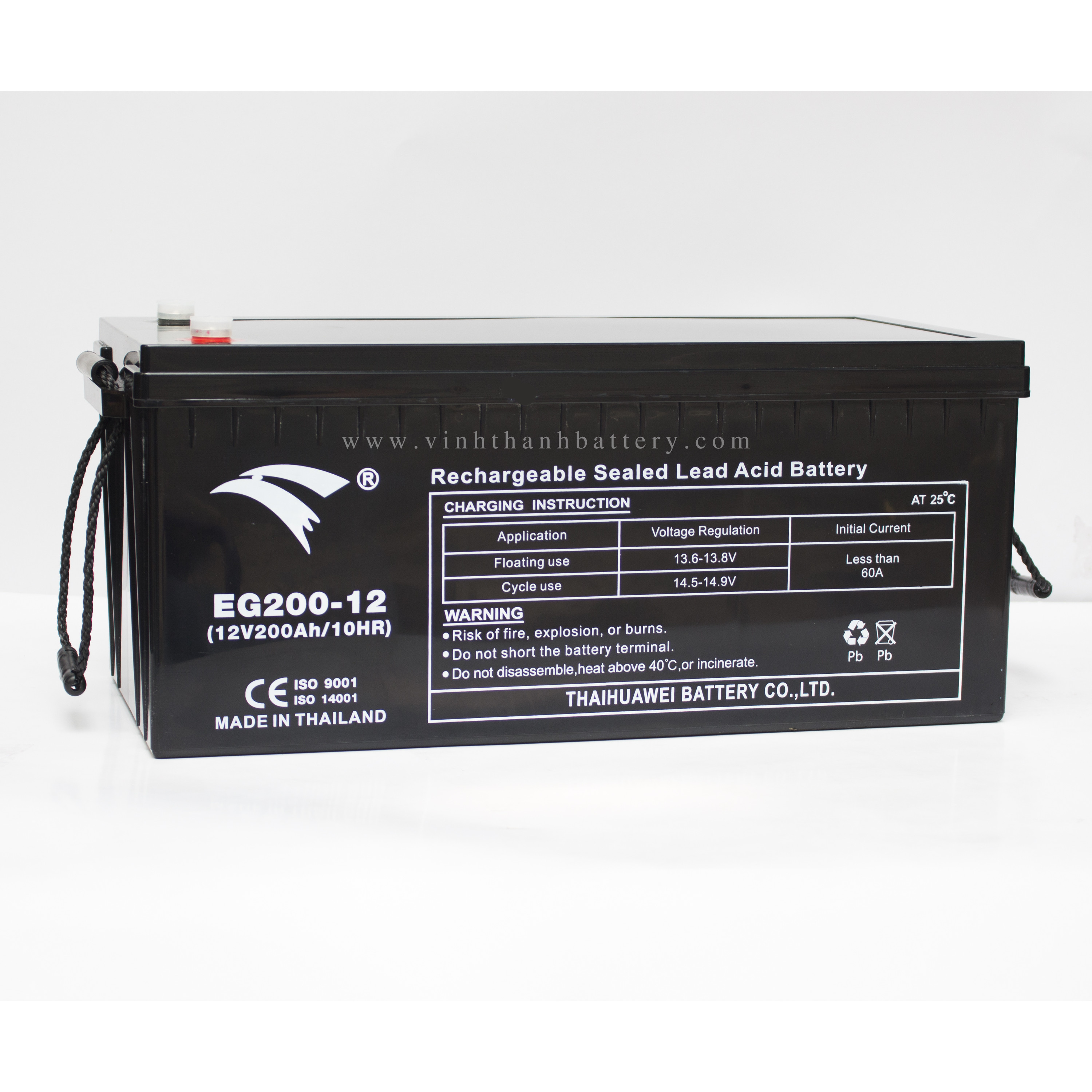 Ắc quy Năng lượng, Viễn Thông, Công Nghiệp Eagle 12V - 200AH