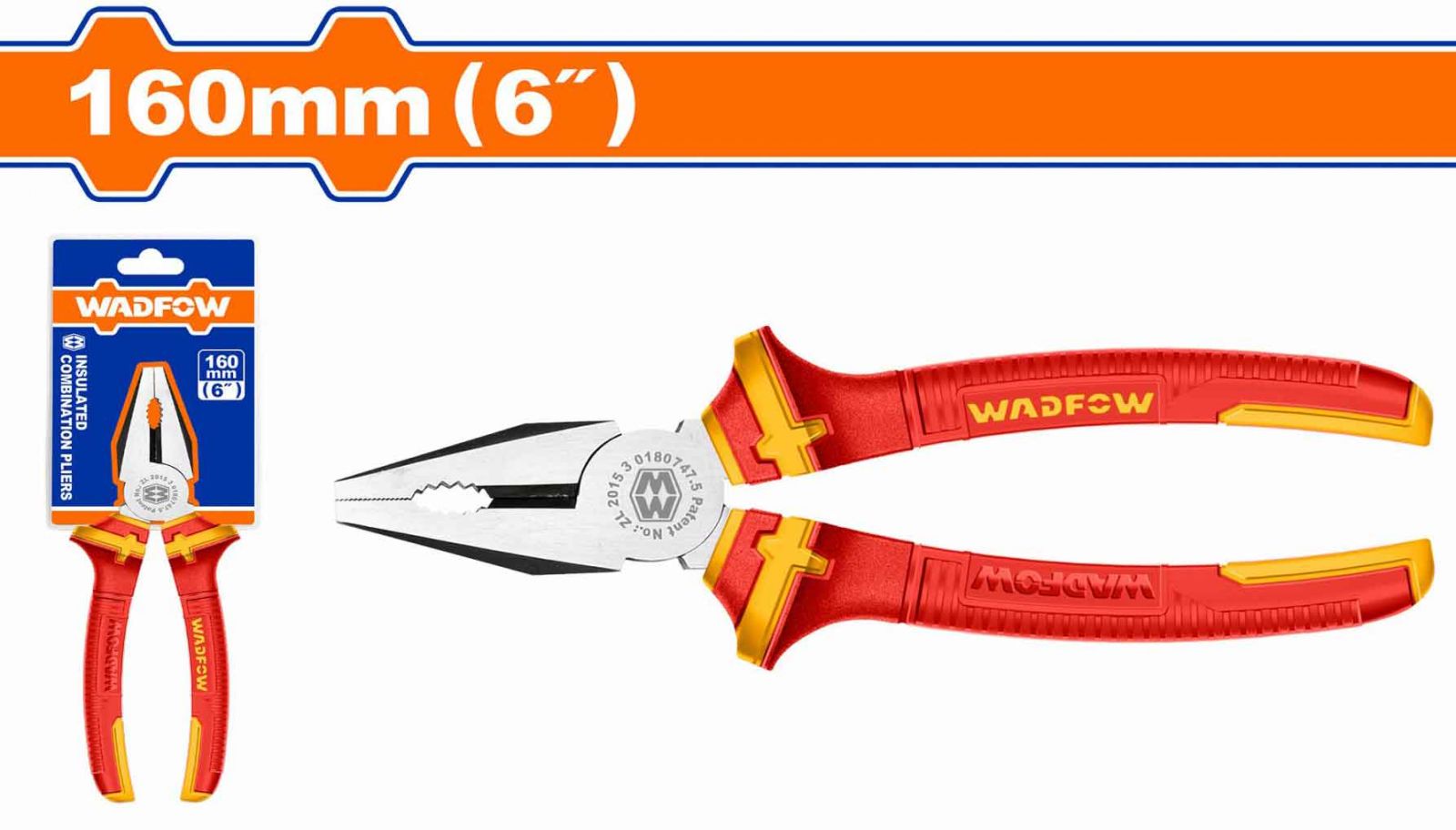 [CHÍNH HÃNG] Kềm răng cách điện 6&quot; WADFOW WPL1936
