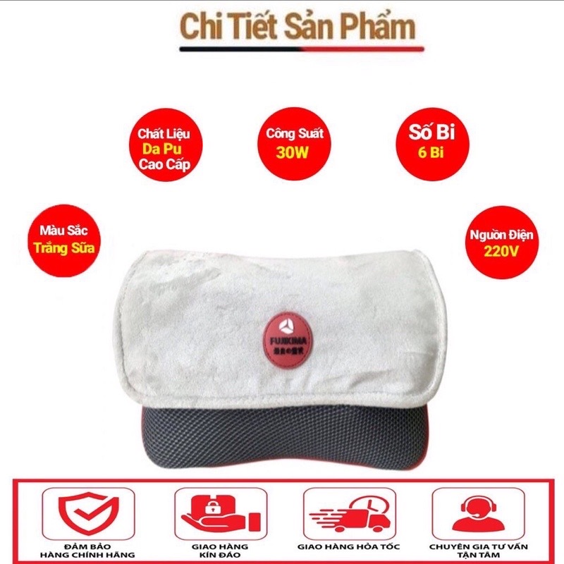 Gối massage vai cổ gáy Fujikima