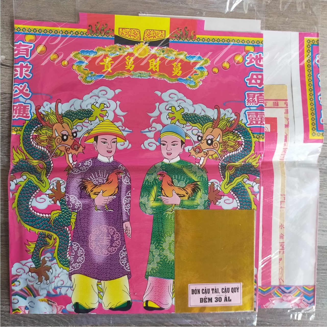 Giấy cúng Cậu Tài,Cậu Quý thờ cúng