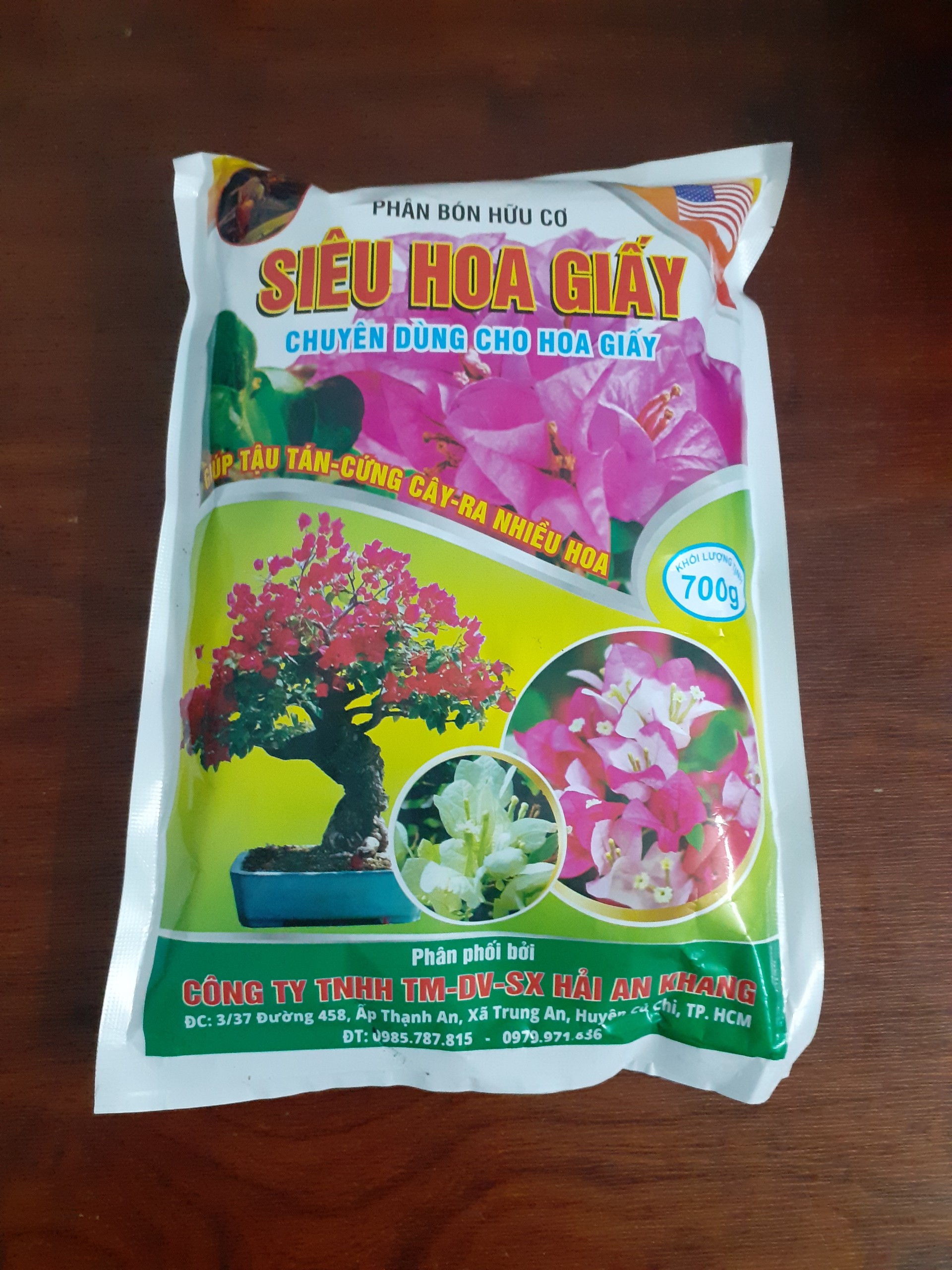 Phân bón hữu cơ Siêu Hoa Giấy – tậu tán – cứng cây – ra hoa nhiều