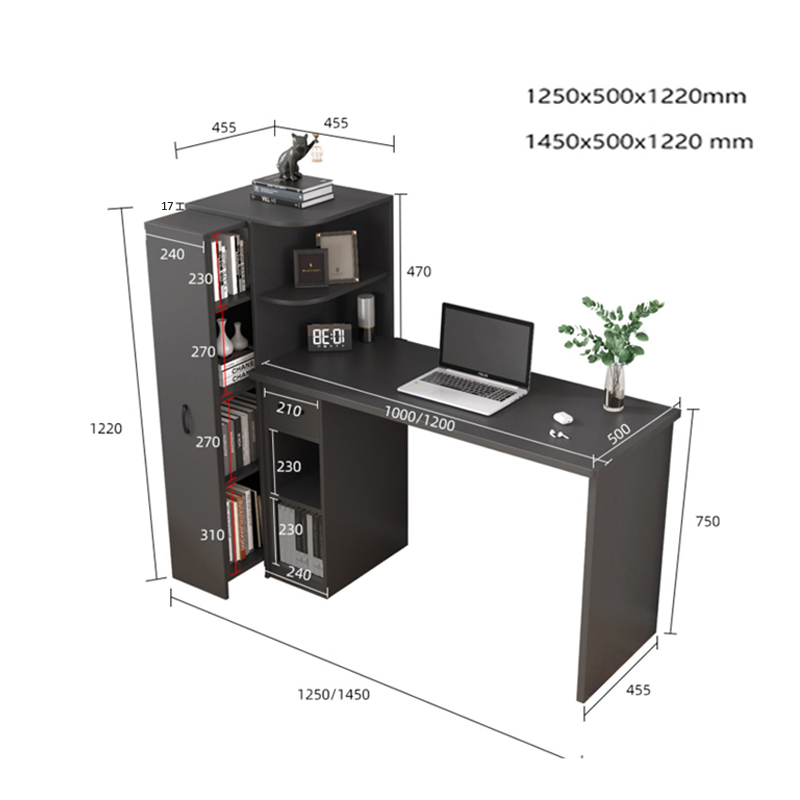 Bàn Làm Việc Kèm Kệ Sách Kéo Đa Năng BLV-61 ZataFu