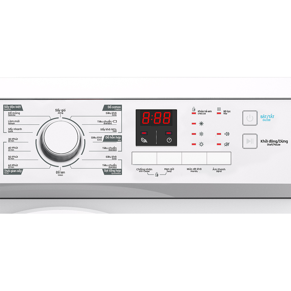 Máy sấy quần áo Casper 7.2 kg TD-72VWD - Hàng chính hãng