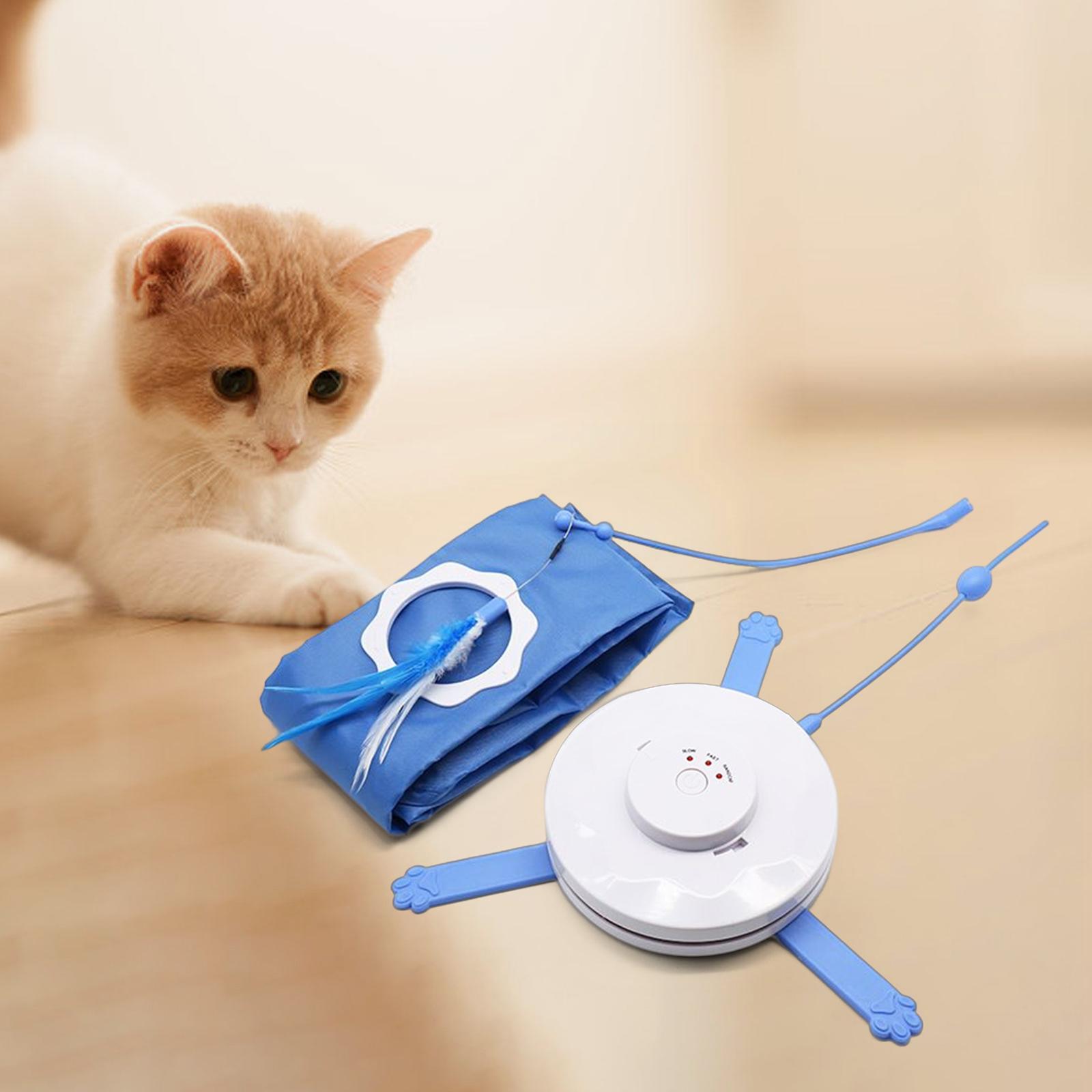 2 in 1 Electric Cat Toys Indoor Interactive Cat Toy for Cat Kitty Kitten