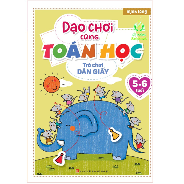 Sách - Dạo Chơi Cùng Toán Học - Trò Chơi Dán Giấy (5-6 tuổi) (ML)