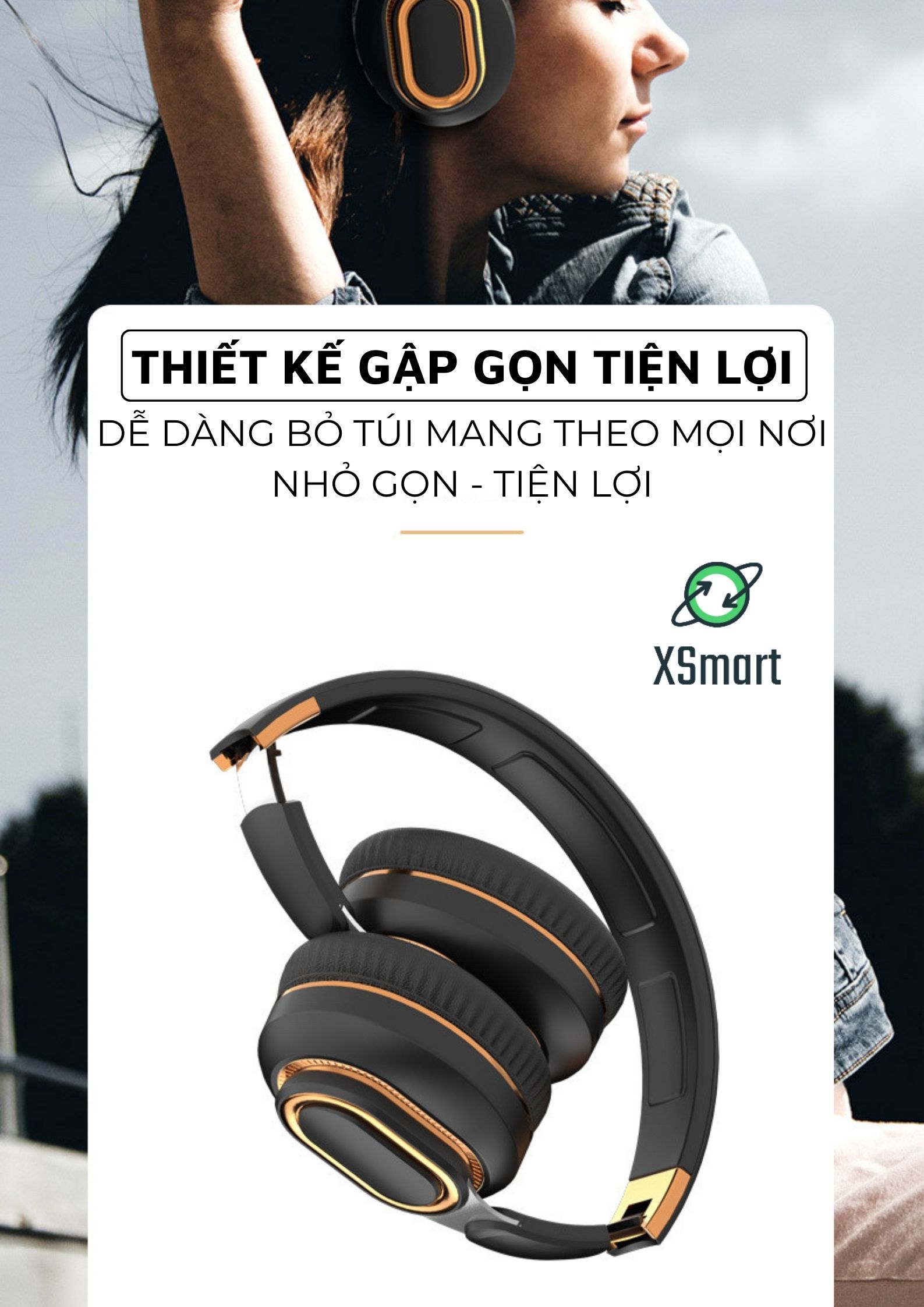 Tai Nghe Chụp Tai Headphone Bluetooth Không Dây Có Mic H7BT NEW 2023 Âm Thanh Vòm 9D Siêu Bass Cực Chất-Hàng Chính Hãng