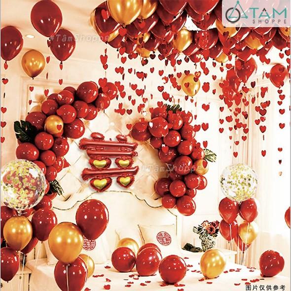 Bong bóng chữ SONG HỶ cỡ lớn 60x90cm