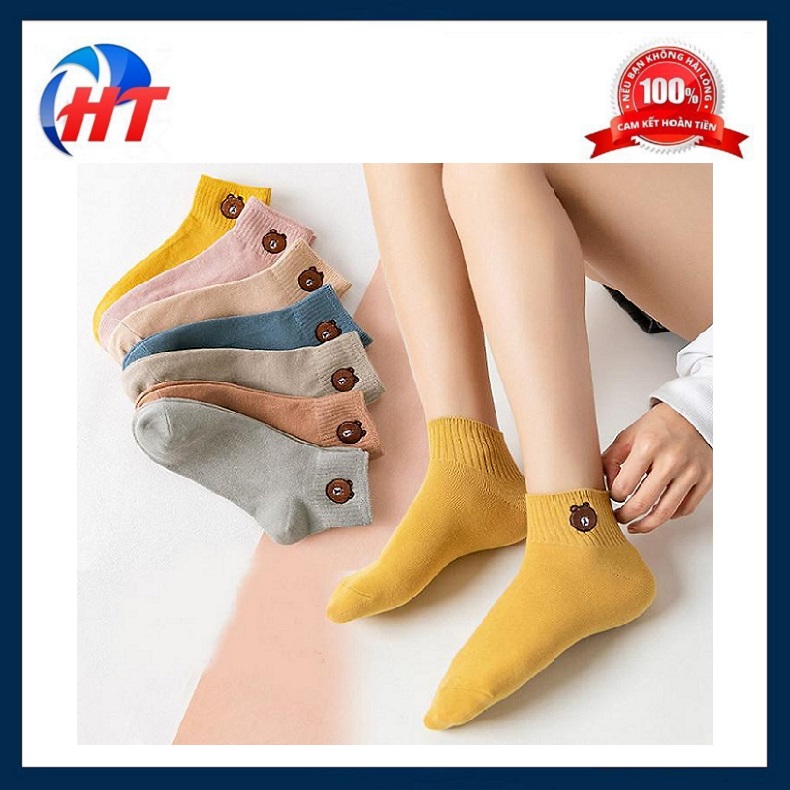 Combo 10 Đôi Tất Hình Gấu Xinh Xắn - HT