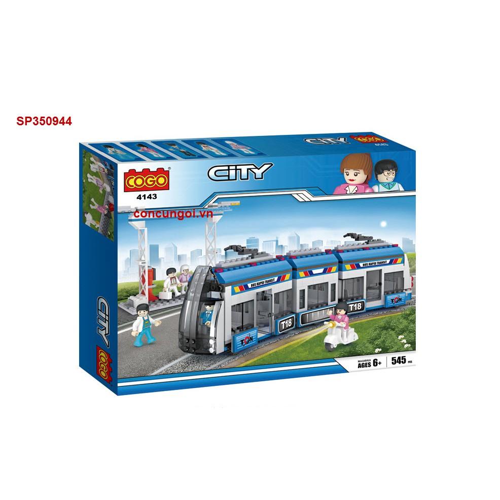 Đồ Chơi Hộp logo ráp trạm xe bus 545M , 4143