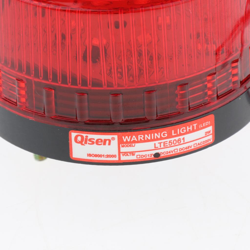 2 Pieces/pack 24V Always-On Warning Beacon Lights, Red