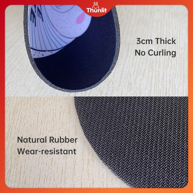 Miếng Lót Chuột Máy Tính Hình Tròn Họa Tiết Hoạt Hình Dễ Thương