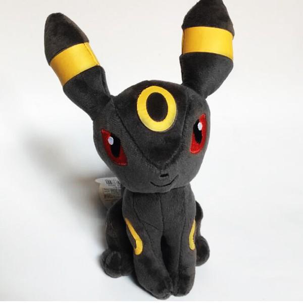 Gấu Bông Pokemon Eevee (Eevui) Bóng Đêm Mèo Umbreon (20Cm---35Cm) Hàng Chính Hãng Pokemon Nguyên Tem Nguyên Tag (Tặng Kèm 1 Ví Da 12 Ngăn Đựng Thẻ ATM, CCCD)