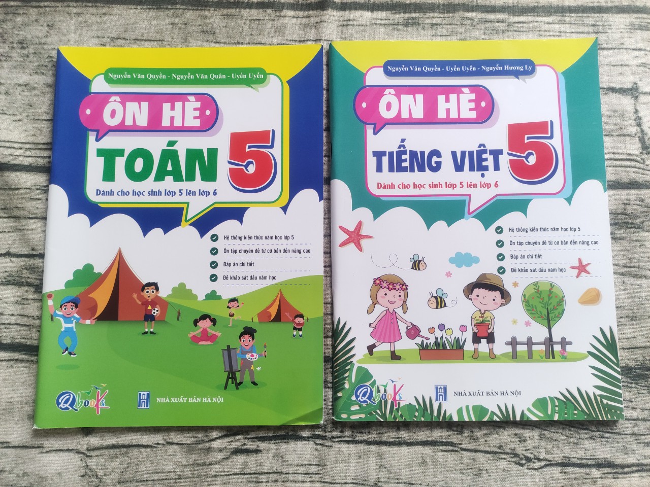 Combo Ôn Hè Toán Và Tiếng Việt 5 - Chương Trình Mới - Dành cho học sinh lớp 5 lên 6