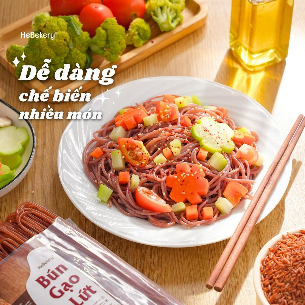 Bún Gạo Lứt Đỏ Eat Clean - Keto - Das - Bún Gạo Lứt Ăn Kiêng Healthy HeBekery by HeBe