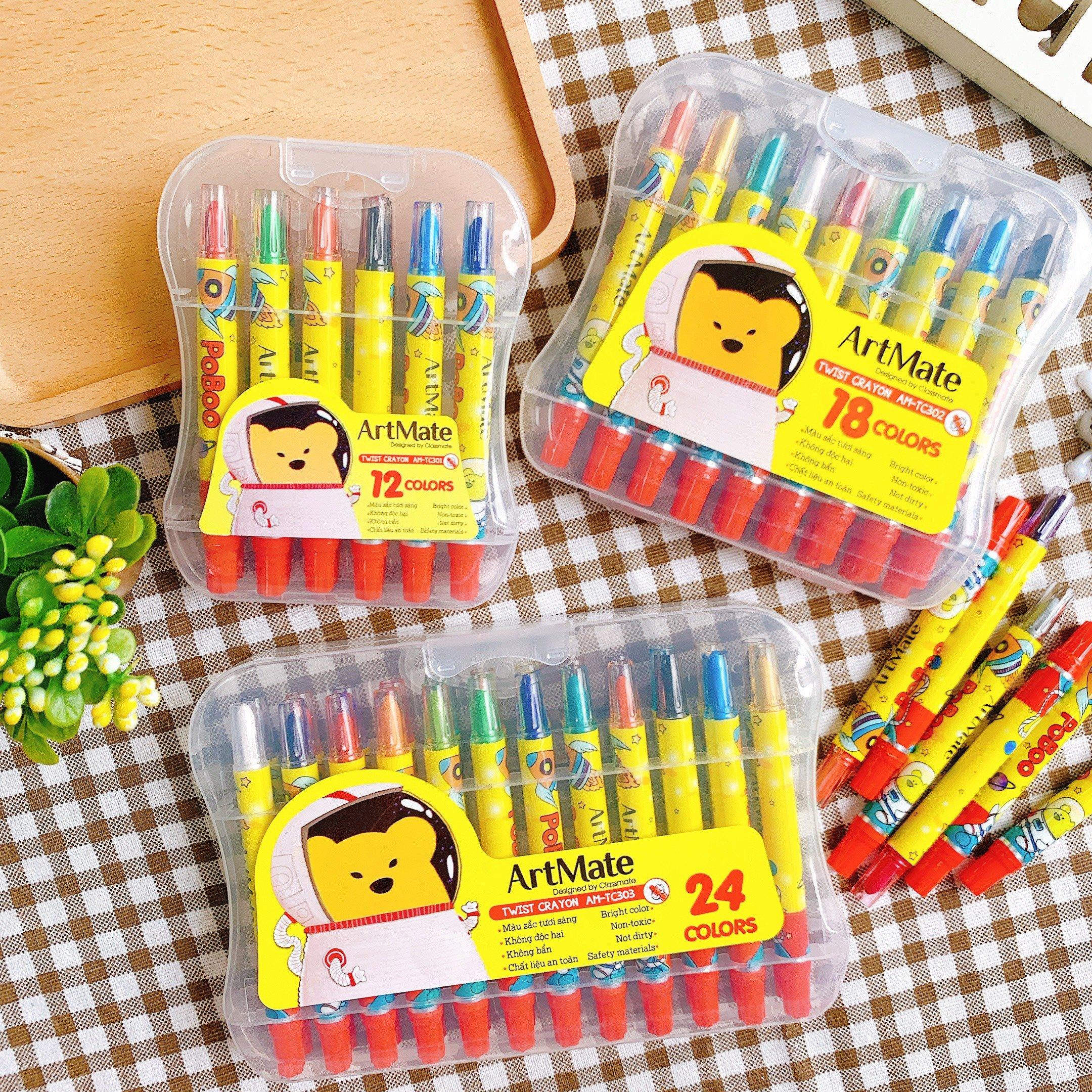 Bút sáp vặn Classmate CL-TC302 bộ màu 18 chiếc