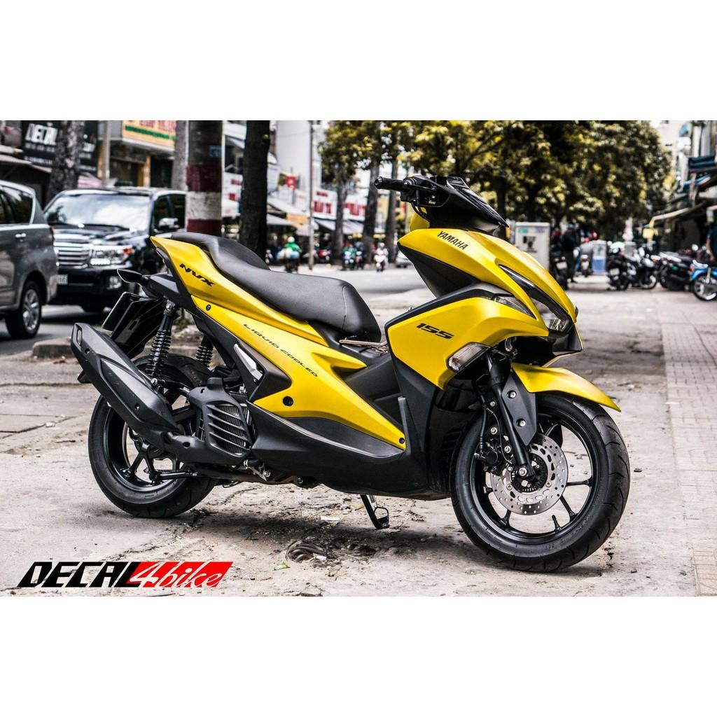 Tem trùm dành cho xe NVX Vàng nhôm xước