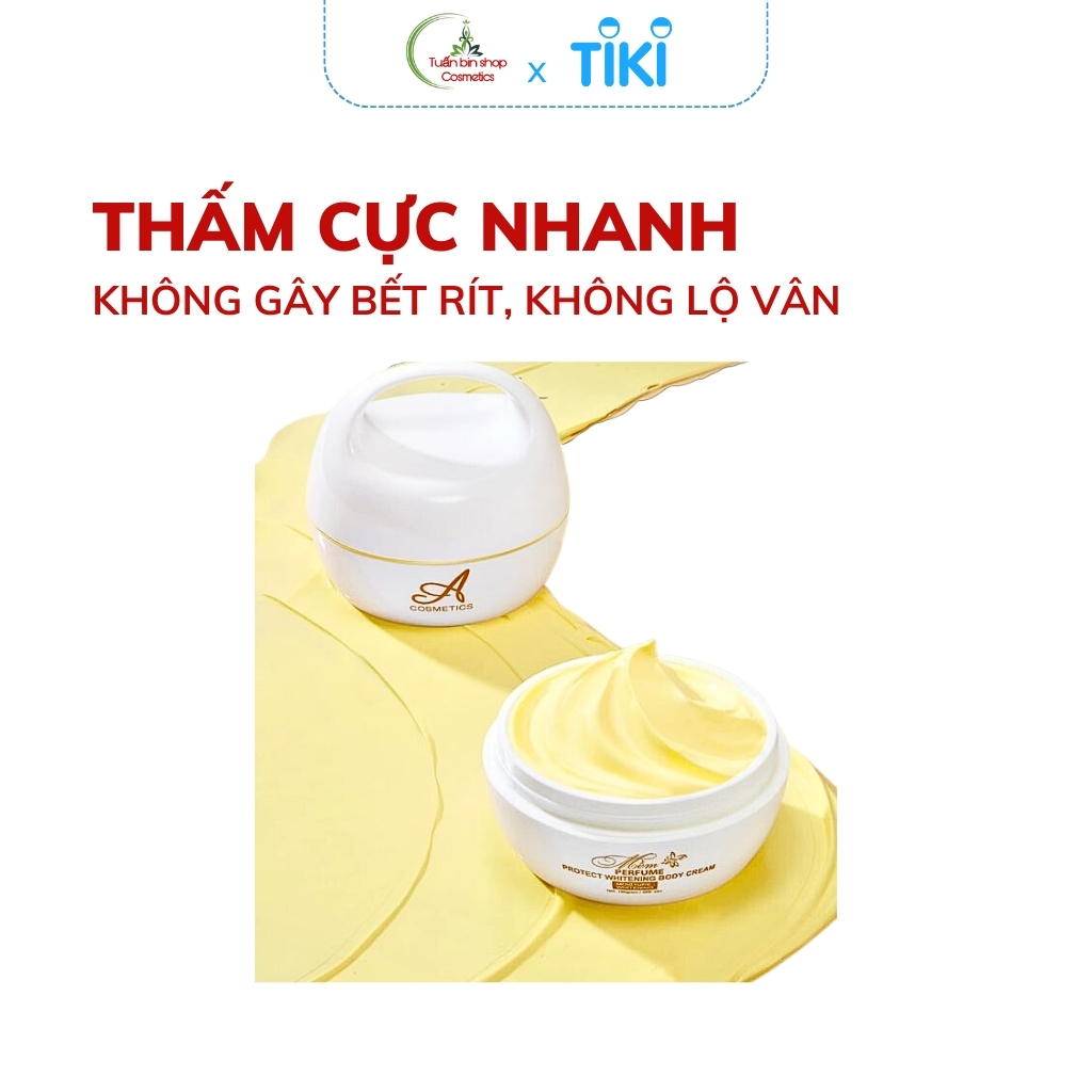 Kem rắng da body mềm Acosmetics - Dưỡng trắng nhanh chóng, mịn màng, hương nước hoa quyến rũ 150g