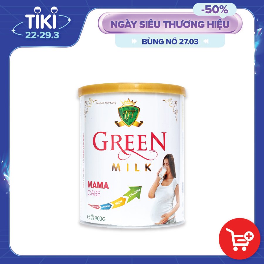 Sữa Non Cho Mẹ Bầu GreenMilk (900g) Bổ Sung Dinh Dưỡng Vitamin Thai Kỳ - Lượng Đường Thấp Không Ngọt Dễ Uống Có Gói Dùng Thử Tiện Lợi