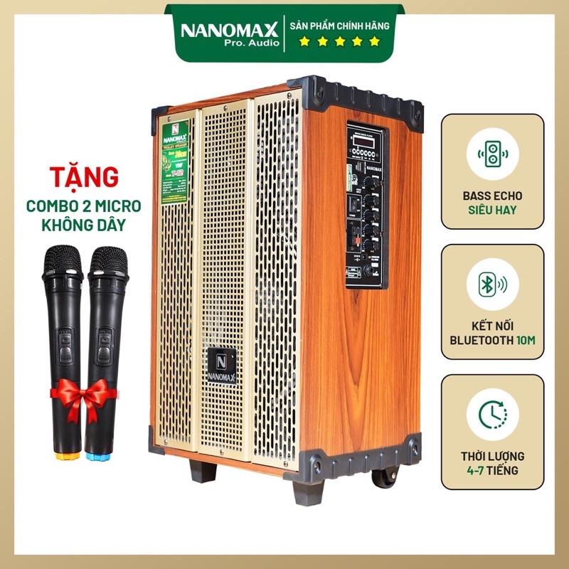 Loa karaoke Nanomax T10, T12 bass 25 cm. Hàng chính hãng