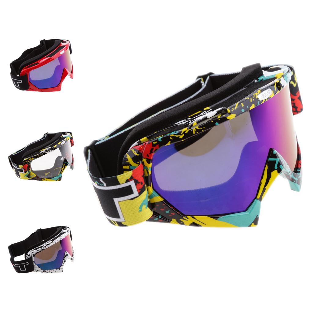 Motorcycle Motocross Windproof Anti-Fog Dustproof Goggles Colorful