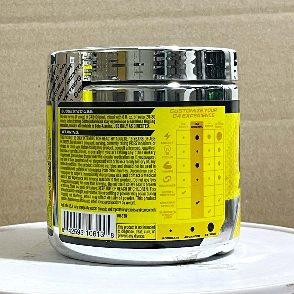Pre-Workout siêu mạnh C4 Original của Cellucor hỗ trợ Tăng Sức Bền, Sức Mạnh đốt mỡ giảm cân