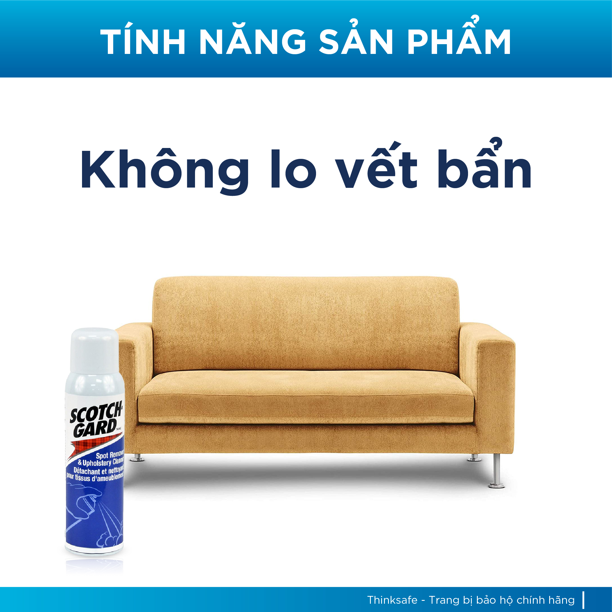 Chai Xịt Vệ Sinh Vết Bẩn Trên Thảm - Sofa - Nệm - Ghế 3M Scotchgard spot remover and upholstery cleaner - Tẩy sạch vết ố bụi bẩn một cách dễ dàng làm sạch hầu hết các loại sợi thảm