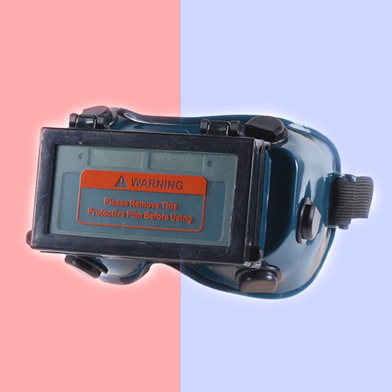 Welder Welding Goggles Glasses Blue Black