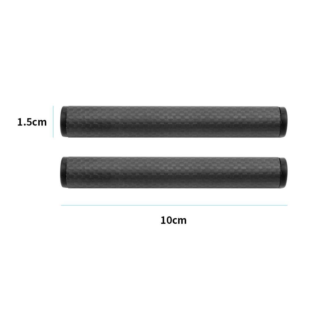 2 Cái 15 Mm Sợi Carbon Cần 10 Cm/4-Inch Cho Máy Ảnh DSLR Rig Đường Sắt hệ Thống