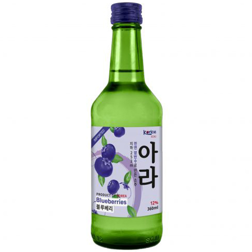 Rượu Soju Hàn Quốc Korice Hương Việt Quất 12% (360ml) Không Hộp