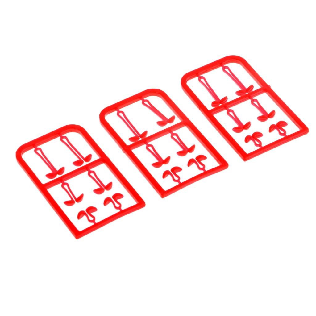 120Pcs Carp Hair Rig Fishing Bait Boilie Stops Plastic V Stopper